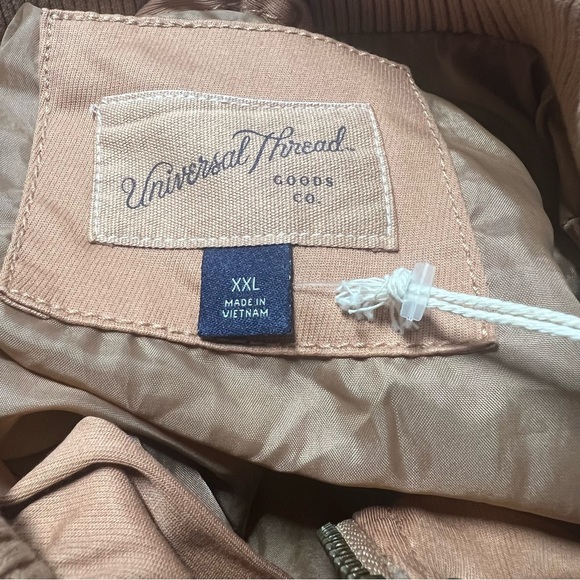 NWT Universal Thread Quilted Utility Jacket Tan Plus Size XXL NEW - Picture 13 of 14